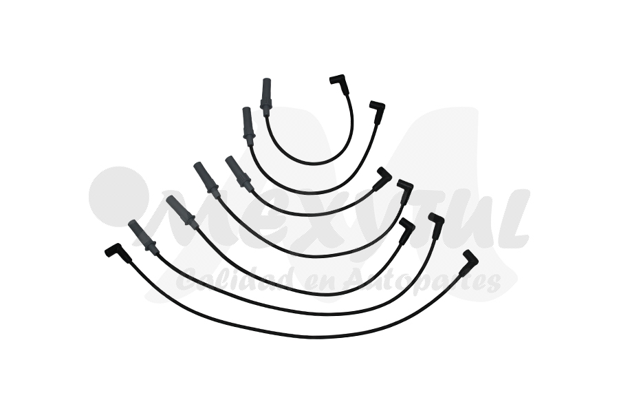 CABLES PARA BUJIAS DODGE DAKOTA  DURANGO RAM 1500 V6 3.9 92-AD. TIPO ORIGINAL COD. 259 (134236) 