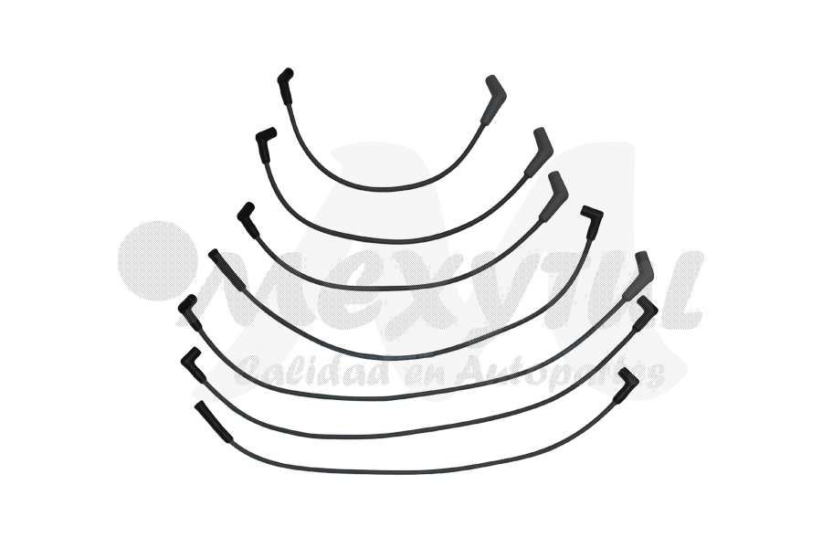 CABLES PARA BUJIAS FORD TRUCK BRONCO II EDDIE BAUER DE 1984 AL 1991 2.9 2.8 V6 / XLT DE 1984 AL 1991 2.9 2.8 V6 / RANGER S / STX / XLS / XLT 83-92 2.9 2.8 V6 COD. EL-2961 (134154) 