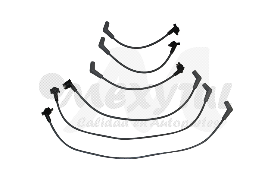 CABLES PARA BUJIAS FORD TRUCK EXPLORER DE 1995 AL 1999 4.0 V6 ENCENDIDO ELECTRONICO GARLO COD. EL-177 (134210) 