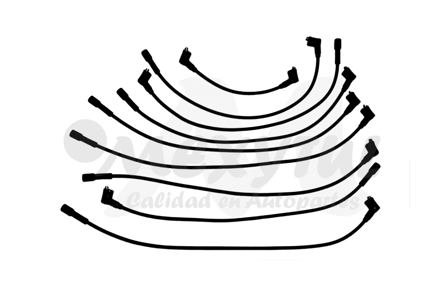 CABLES PARA BUJIAS FORD TRUCK F100 1/2 TON - PICKUP DE 1980 AL 1992 5.0 5.8 V8 / F150 1/2 TON - PICKUP DE 1980 AL 1991 5.0 5.8 V8 / F250 3/4 TON - PICKUP DE 1980 AL 1991 5.0 5.8 V8 / F350 1 TON - PICKUP DE 1980 AL 1991 GARLO COD. JG-106 (134210) 