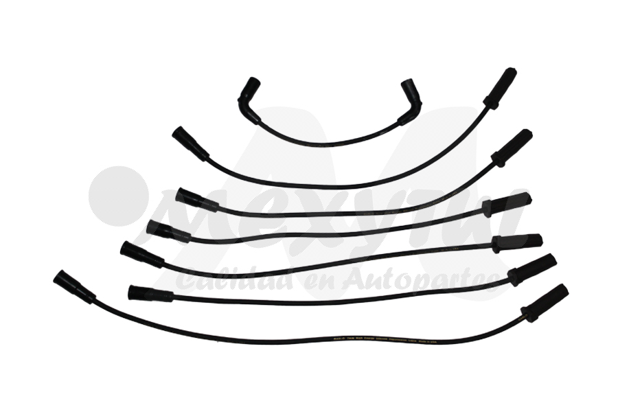 CABLES PARA BUJIAS CHEVROLET SILVERADO DE 1999 AL 2007 / SIERRA DE 1999 AL 2006 GARLOS COD. 3154 (134243) 