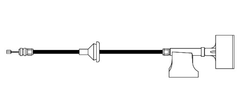 CHICOTE COFRE NISSAN PU D21 DE 1994 AL 2008 (124965)
