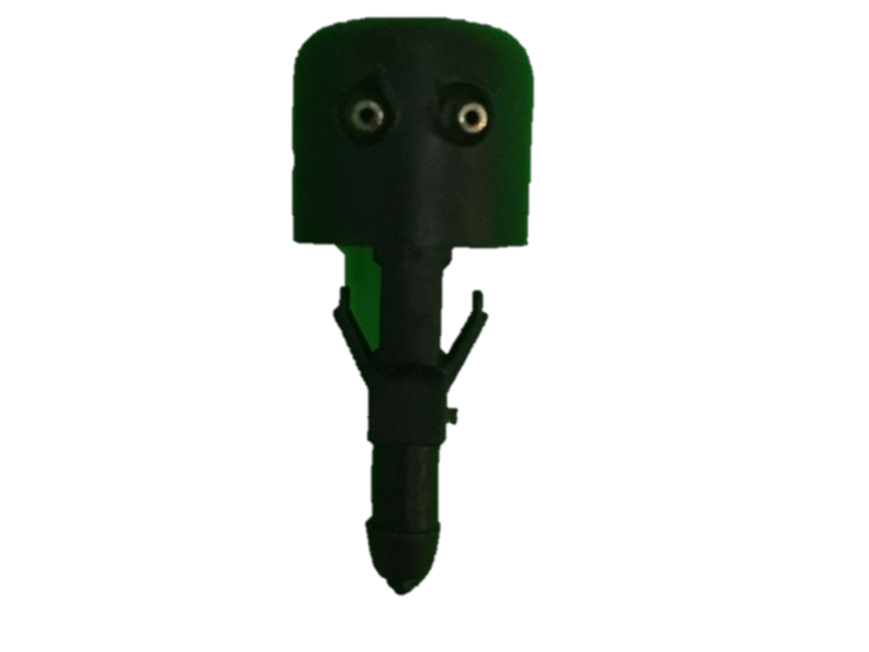 CHISGUETERO LIMPIAPARABRISAS CABEZA OVALADA 2 ROCIADORES 2 PZA