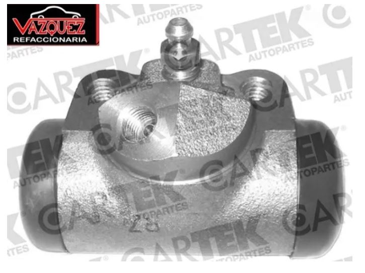 CILINDRO RUEDA P/FRENOS DODGE TRUCK D300 1 TON PU DE 1980 5.90L V8 / TRUCK DURANGO DE 1999 AL 2002 AVENTURER DE 1999 AL 2002 4.70L / LIMITED DE 1999 AL 2002 4.70L / R/T DE 1999 AL 2002 5.90L V8 / SLT DE 1999 AL 2002 3.90L/4.70L/5.90L / SLT PLUS DE 1999 AL 2002 3.90L/5.90L / SXT DE 1999 AL 2002 4.70L V8 / RAM 1500 1/2 TON PU DE 2002 AL 2002 BIG HORN/LONESTAR/SLT/ST/SXT 3.70L/4.70L V8 / RAM 1500 1/2 TON VAN LONG WHEEL BASE DE 1998 AL 2003 3.90L V6 / 5.20L/5.90L V8 / SHORT WHEEL BASE DE 1998 AL 2003 / RAM 1500 1/2 TON WAGON VAN LONG WHEEL BASE/MAXI VAN DE 1998 AL 2003 / RAM 2500 3/4 TON VAN LONG WHEEL BASE DE 1998 AL 2002 3.90L/5.20L/5.90L / RAM 2500 3/4 TON WAGON VAN LONG WHEEL BASE DE 1998 AL 2002 5.20L/5.90L V8 / W250 3/4 TON 4X4 PU SWEPTLINE DE 1989 AL 1993 5.20L V8/5.90L V8 L6 FORD E150 1/2 TON ECONOLINE VAN CHATEAU DE 1997 AL 2008 4.60L V8 / CONVERSION DE 1997 AL 2008 4.20L V6/4.60L V8 / XL DE 1997 AL 2008 4.20L V6/4.60L/5.40L V8 / E150 1/2 TON ECONOLINE CLUB WAGON XL/XLT DE 1997 AL 2003 4.20L V6 / E350 1 TON ECONOLINE VAN SUPER/SUPER XL/XL DE 2001 AL 2003 7.30L V8 / E350 1 TON ECONOLINE CLUB WAGON CHATEAU/SUPER XL/SUPER XLT/XL/ XLT DE 1997 AL 2003 5.40L/7.30L V8/6.80L V10 / F150 1/2 TON PU CUSTOM FLARESIDE/CUSTOM STYLESIDE/FLARESIDE/RANGER/RANGER LARIAT/RANGER XLT/S/STYLESIDE/XL/XLS/XLT/XLT LARIAT DE 1984 AL 2004 4.20L V6/5.40L V8 / F200 DE 1990 AL 1991 5.0L V8 / F250 3/4 TON PU S/STYLESIDE/XL/XLT/XLT LARIAT/HEAVY DUTY/HEAVY DUTY XL DE 1992 AL 2002 4.90L L6/5.00L V8/5.80L V8/7.50L V8 / F250 SUPER DUTY 3/4 TON PU LARIAT/XL/XLT DE 1998 AL 2002 5.40L V8/6.80L V10 / LOBO FX2/STX/XLT DE 1998 AL 1999 4.60L V8 FP COD. WC-CR18 (112946)