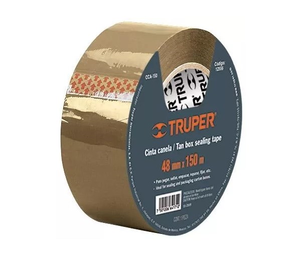 CINTA ADHESIVA EMPAQUE CANELA 150 MM TRUPER COD. 20526 CCA-150 (133969)