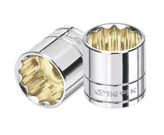 [TRDAD12PUCU3/8DE11] DADO 12 PUNTAS CUADRO 3/8" DE 11MM TRUPER COD.13631 D-5211-M(126185)