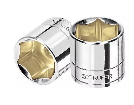 [TRDAD6PUCU3/81/4] DADO 6 PUNTAS CUADRO 3/8" DE 1/4" TRUPER COD. 13605 D-3808-H