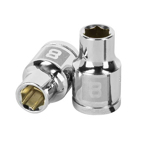 [TRDAD6PUCU3/8DE8] DADO 6 PUNTAS CUADRO 3/8" DE 8MM TRUPER COD. 13672 D-5208-HM (129108)