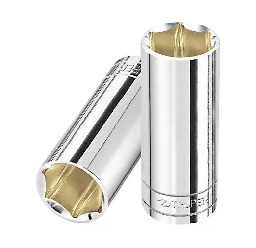 DADO 6 PUNTAS LARGO CUADRO 1/4" DE 7/16" TRUPER COD.13187 D-4714-L(126440)