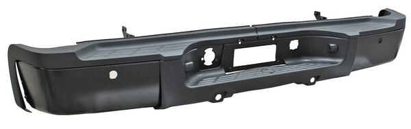 DEFENSA CHEVROLET PU/ SILVERADO/ SIERRA 07-13 NEG COMPLETA C/HOYO P/SENSOR TRAS TW