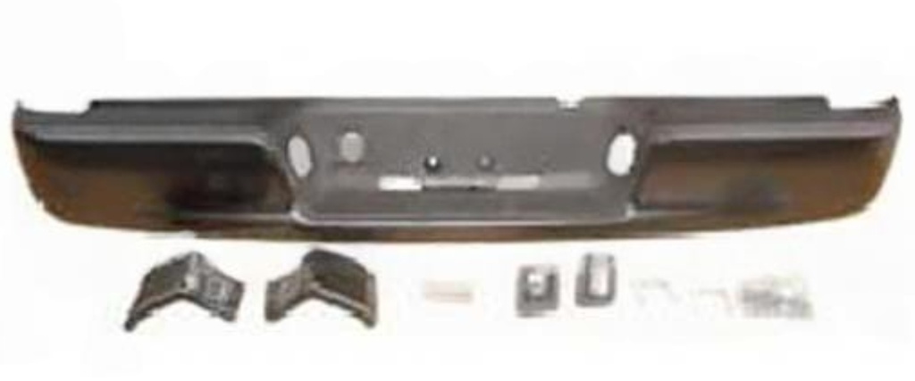 DEFENSA DODGE PU RAM DE 2002 AL 2009 C/BRACKS C/HULES C/LUZ PLACA PINT TRAS ORIGINAL (10684) EX+