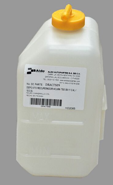 [DRACTS09] DEPOSITO ANTICONGELANTE (RECUPERADOR) ACURA TSX 09-13 2.4L/ 10 3.5L