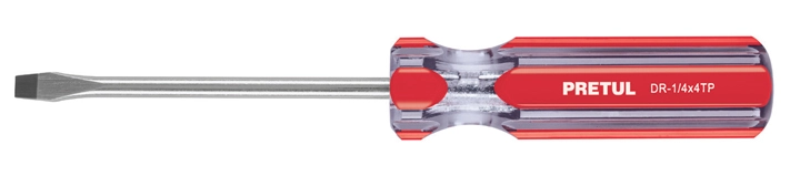 DESARMADOR PLANO 3/16" X 4" MANGO PVC PRETUL COD. 21458 DR-3/16"X4TP (130775)