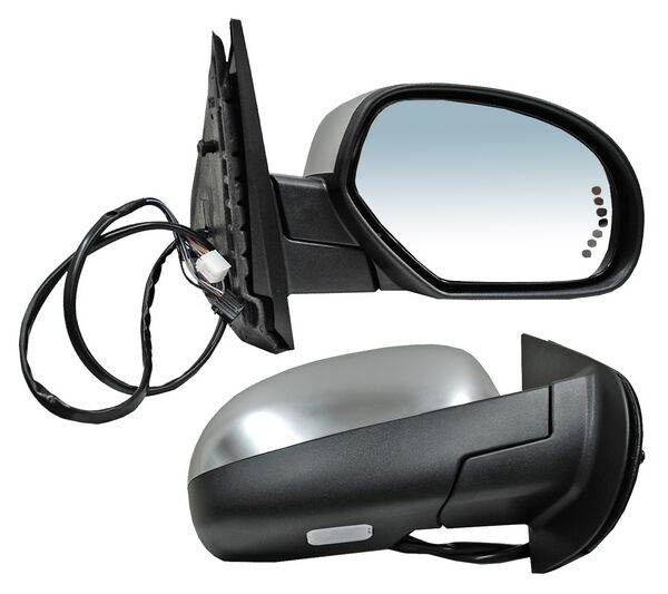 ESPEJO CHEVROLET PU DE 2007 AL 2013/ SUBURBAN DE 2006 AL 2010 HYBRID/PLATINUM/LTZ/BASE/LS/LT/Z71/DENALI/SLE/SLT ELECT CROM C/DESEMP C/LUZ C/DIRECC INF DER (13445) TW