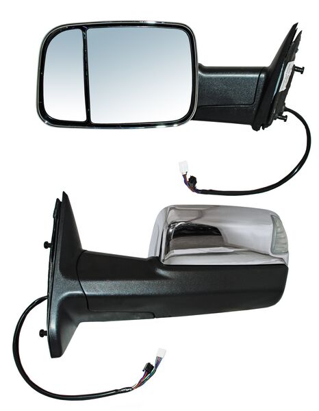 ESPEJO DODGE PU DE 2010 AL 2012 1500/2500/3500 ELECT CROM C/MEM C/DIRECC C/LUZ INF C/DESEMP IZQ 