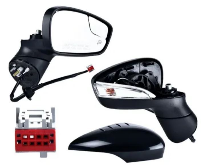 ESPEJO FORD FIESTA DE 2011 AL 2016 ELECT C/PUNTO CIEGO LISO ST/SES/TITANIUM/SEL/SE/S L4 4CIL 1.6L 4 PTAS DER *A