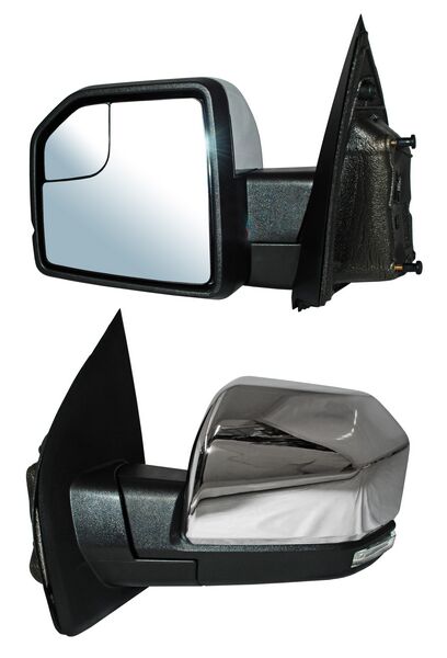 [ELFPU15ECL] ESPEJO FORD PU / F150 15-20 ELECT CROM C/LUZ INF LED C/MEM C/DIRECC C/DESEMP C/PUNTO CIEGO AUTOABATIBLE IZQ