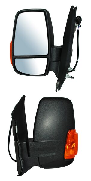 ESPEJO FORD TRANSIT 15-17 ELECT C/DESEMP C/DIRECC AMBAR TEXT AUTOABATIBLE VAN/CHASIS/PASAJ IZQ TW