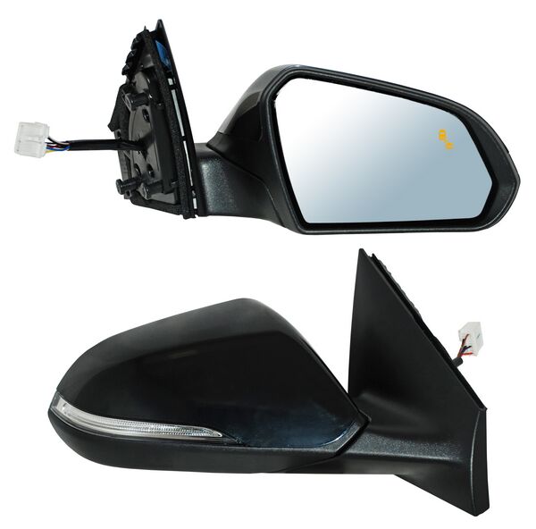 ESPEJO HYUNDAI SONATA 15-17 ELECT P/PINT BASE TEXT C/DIRECC C/SENSOR PUNTO CIEGO C/DESEMP DER TW