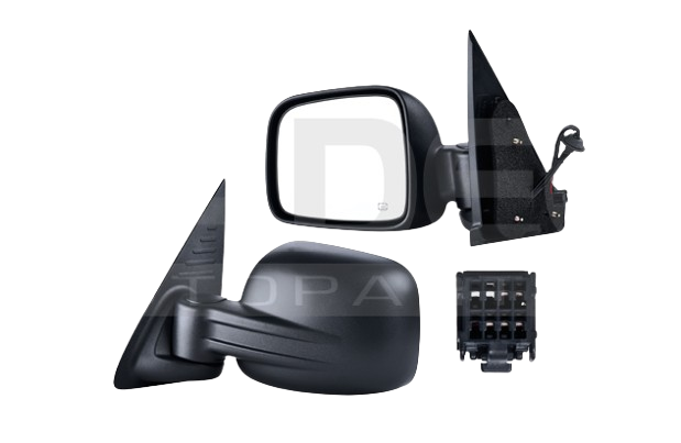 [JELIB02ESPTXEL] ESPEJO JEEP LIBERTY 02-07 RENEGADE/SPORT/LIMITED ELECT IZQ CORRUGADO 5 PINES (3606) TW *R
