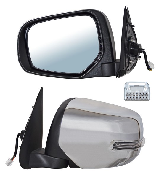 ESPEJO MITSUBISHI PU L200 16-18 ELECT CROM C/DIRECC AUTOABATIBLE 7 PINES IZQ TW