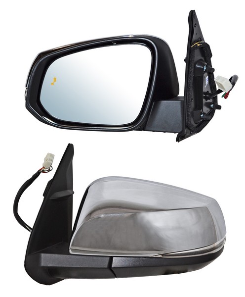 ESPEJO TOYOTA TACOMA 16-21 ELECT C/DESEMP C/DIRECC C/SENSOR PUNTO CIEGO CROM 2WDD/4X4/TRD/SPORT/EDICION ESPECIAL IZQ