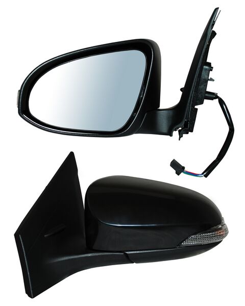 ESPEJO TOYOTA YARIS 17-18 5 PTAS ELECT LISO P/PINT C/DIRECC IZQ TW