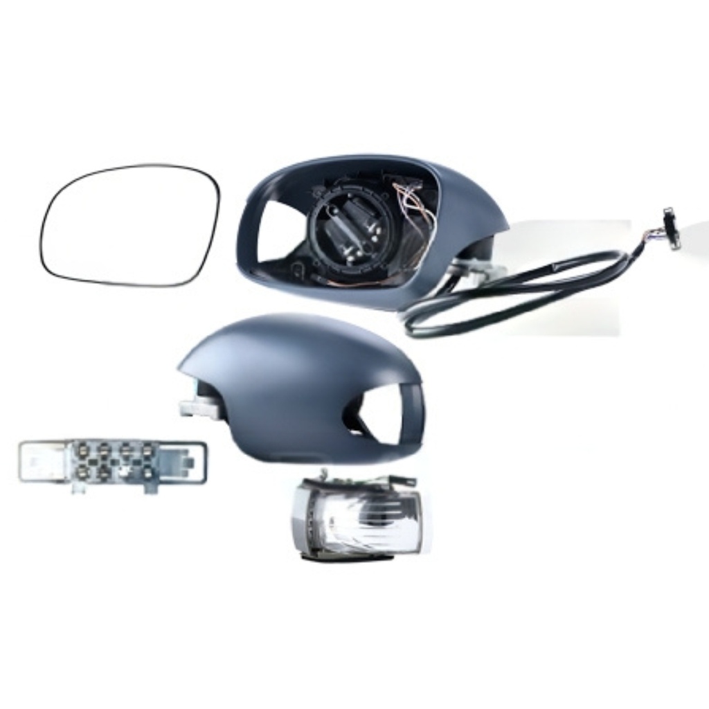 ESPEJO VOLKSWAGEN BEETLE DE 2006 AL 2011 ELECT C/DESEMP LISO C/DIRECC TURBO/GL/TDI/SE/S/HOT WHEELS/CABRIO/2.5/TRENDLINE/SPORT/GLS/COMFORTLINE/BASE L5 5CIL 2.5L IZQ (120514) 