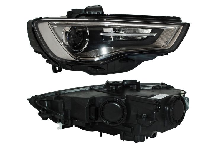 [20-E571-A6-2B] FARO AUDI A3 2013 AL 2016 OSC ELECT C/MOTOR LEDS DER TYC