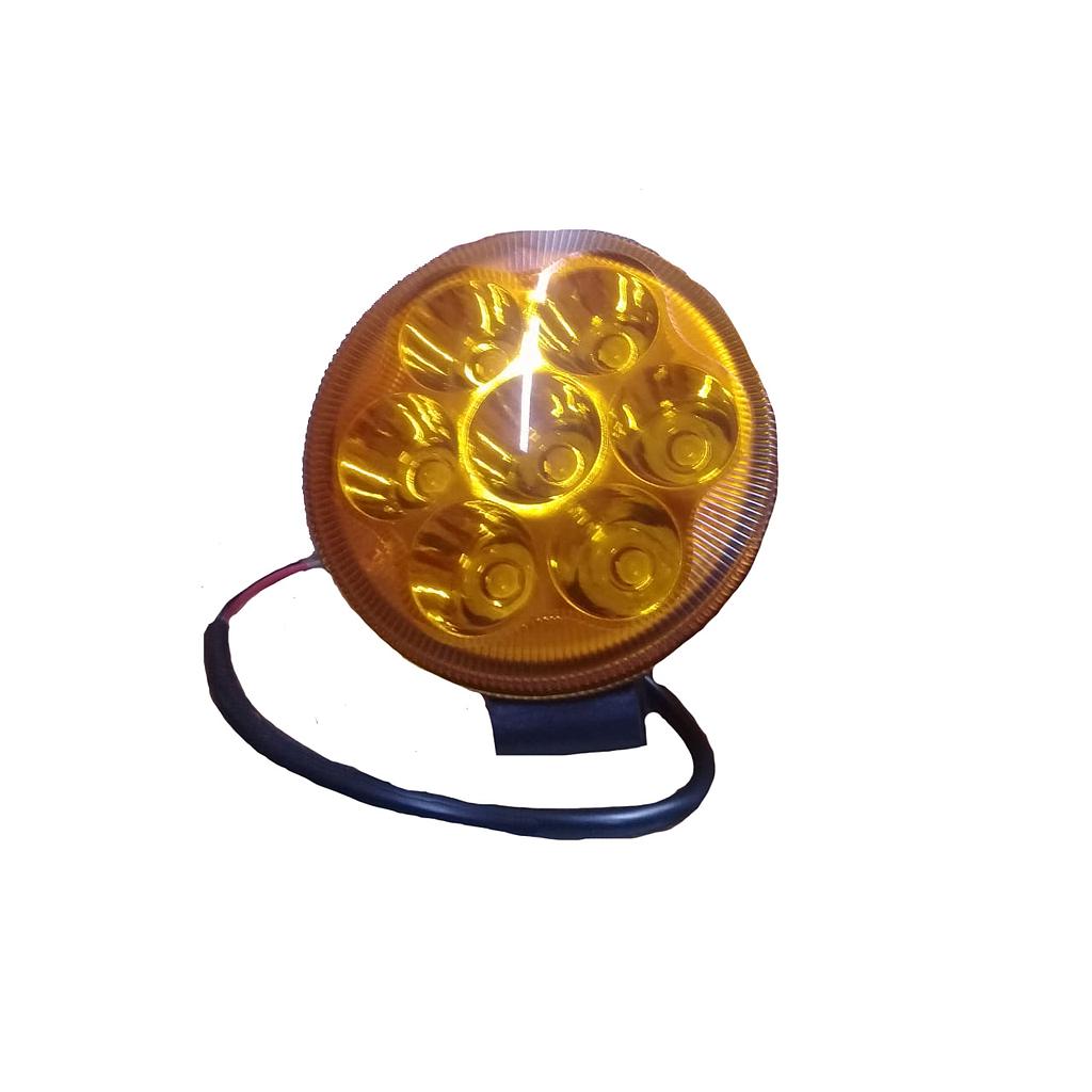 FARO AUX (NIEBLA) 7 LEDS AMBAR REDONDO 21W 1 PZA COD. FEC6003600