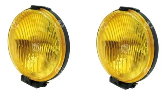 FARO AUX (NIEBLA) AMBAR REDONDO 6" P/FOCO H3 F/NEG 12V 55W JGO