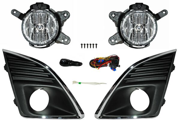 [CHCR13FAUJG] FARO AUX (NIEBLA) CHEVROLET CRUZE DE 2013 AL 2014 C/REJILLA F/CROM JGO TW