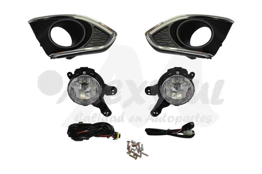 [CHSPA13FAALR] FARO AUX (NIEBLA) CHEVROLET SPARK DE 2013 AL 2017 C/REJILLA JGO   (132535)