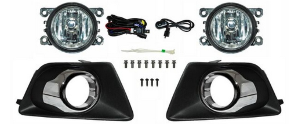 [FOESP13FAAHGFCLR] FARO AUX (NIEBLA) FORD ECOSPORT DE 2013 AL 2016 C/REJILLA C/CROM JGO IZQ/DER  CN (132548)
