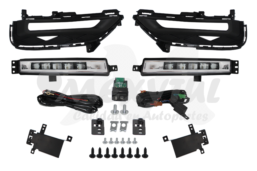 FARO AUX (NIEBLA) HONDA ACCORD DE 2016 AL 2017 C/REJILLA 2 PTAS C/LED JGO IZQ/DER HGO (132508) EX+
