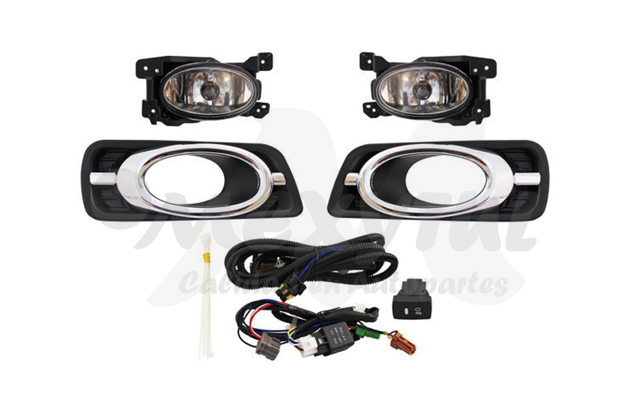 [HOCIT12FAAHGFCLR] FARO AUX (NIEBLA) HONDA CITY DE 2012 AL 2013 C/REJILLA F/CROM JGO HGO (132516)