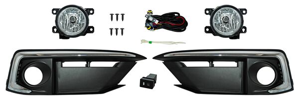 FARO AUX (NIEBLA) HONDA CIVIC DE 2019 AL 2020 C/REJILLA C/MOLD CROM JGO TW