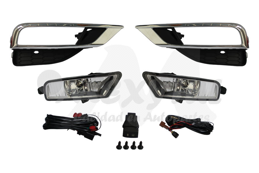 [HOCRV15FAAHGFCLR] FARO AUX (NIEBLA) HONDA CRV DE 2015 AL 2016 C/REJILLA F/CROM JGO HGO (132503)
