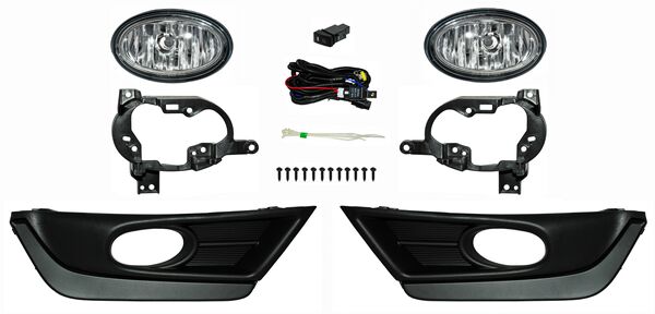 FARO AUX (NIEBLA) HONDA CRV DE 2017 AL 2019 C/REJILLA NEG JGO