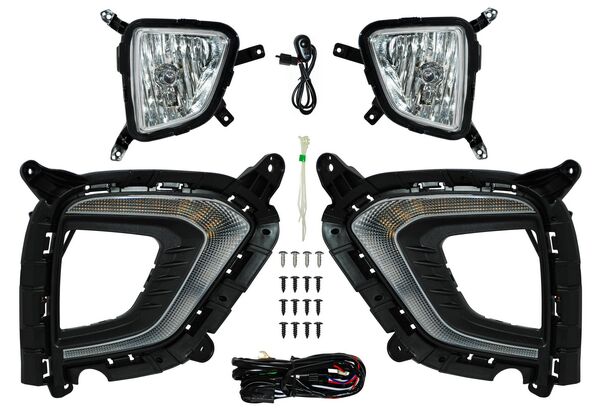 [HY9571-LED] FARO AUX (NIEBLA) HYUNDAI CRETA DE 2019 AL 2020 C/ LEDS C/REJILLA JGO 2 PZAS TW