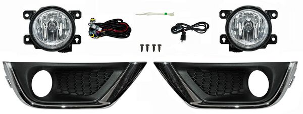 FARO AUX (NIEBLA) JEEP COMPASS 18-19/ AMER 17-19 C/REJILLA F/CROM JGO 2 PZAS TW