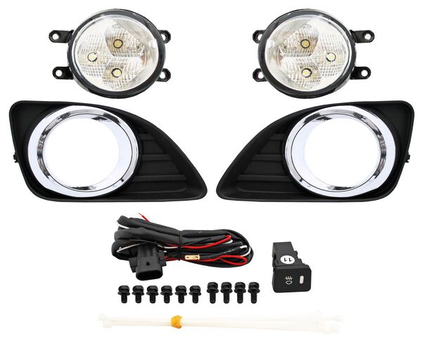 FARO AUX (NIEBLA) TOYOTA CAMRY 10-11 LEDS C/REJILLA JGO**** TW
