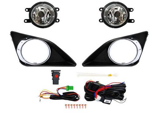 [TOCOR09FAAHGLR] FARO AUX (NIEBLA) TOYOTA COROLLA DE 2009 AL 2010 C/REJILLA F/CROM JGO HGO (132492)