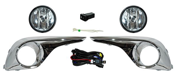 [TY493E] FARO AUX (NIEBLA) TOYOTA HIGHLANDER 11-13 C/REJILLA CROM JGO 2 PZAS TW