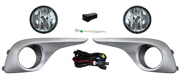 FARO AUX (NIEBLA) TOYOTA HIGHLANDER 11-13 C/REJILLA PLATA JGO 2 PZAS TW