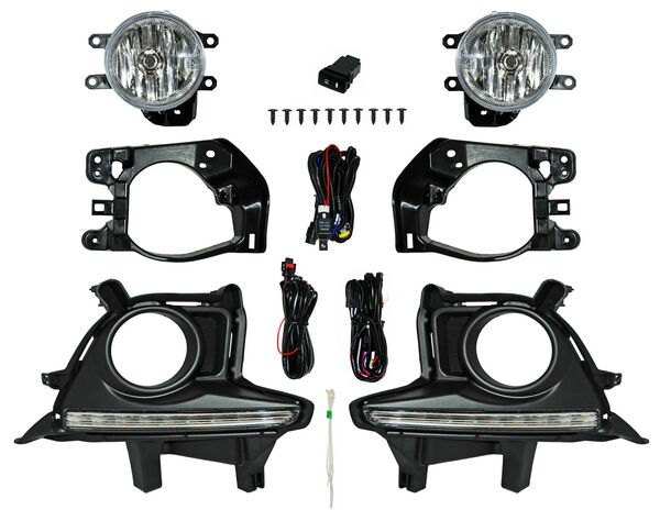 FARO AUX (NIEBLA) TOYOTA HIGHLANDER 14-16 / COROLLA 14-15 C/REJILLA C/LED JGO TW