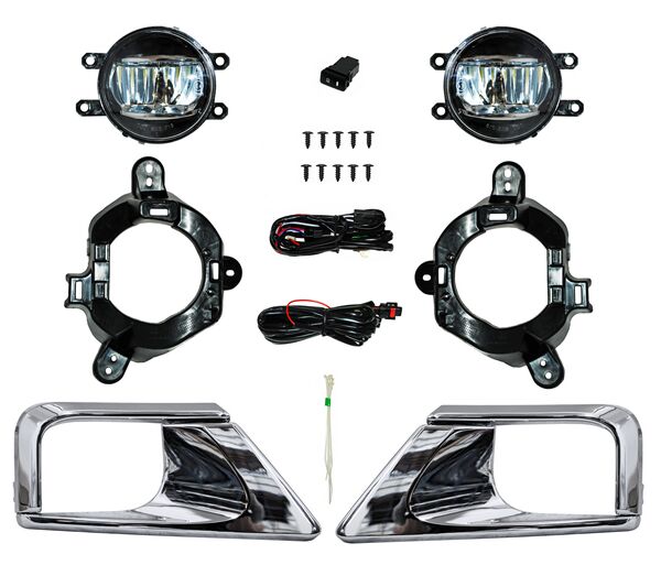 FARO AUX (NIEBLA) TOYOTA LAND CRUISER 16 LED C/REJILLA CROM JGO 2 PZAS TW