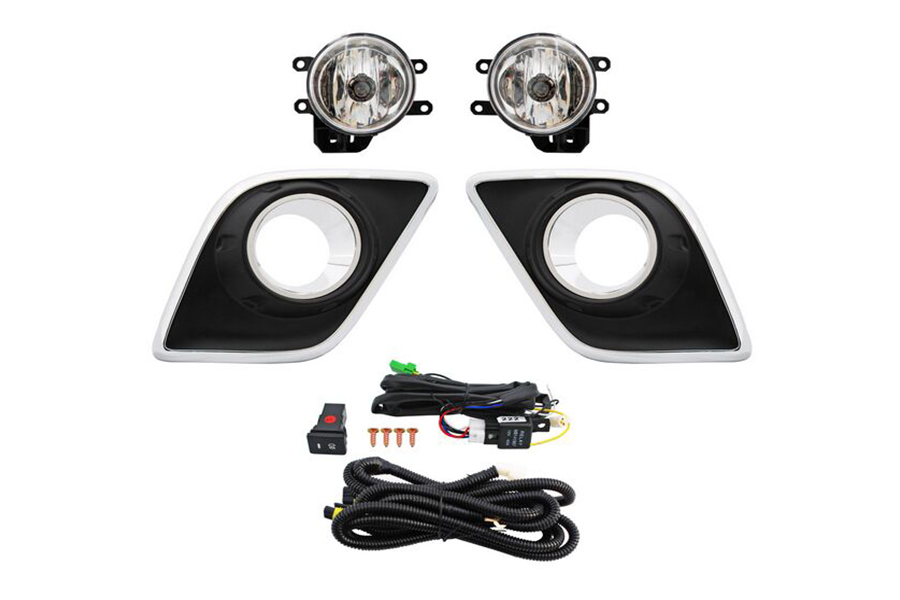 FARO AUX (NIEBLA) TOYOTA HILUX 16-20 C/REJILLA DOBLE F/CROM JGO (132501) TW