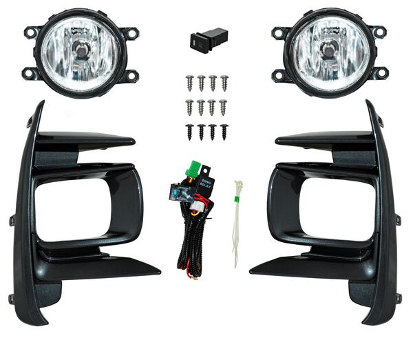 FARO AUX (NIEBLA) TOYOTA SIENNA 18-20 C/REJILLA PLATA/GRIS JGO TW