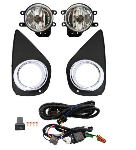 FARO AUX (NIEBLA) TOYOTA YARIS DE 2014 AL 2016 5 PTAS C/REJILLA F/CROM JGO HGO (132497) TW